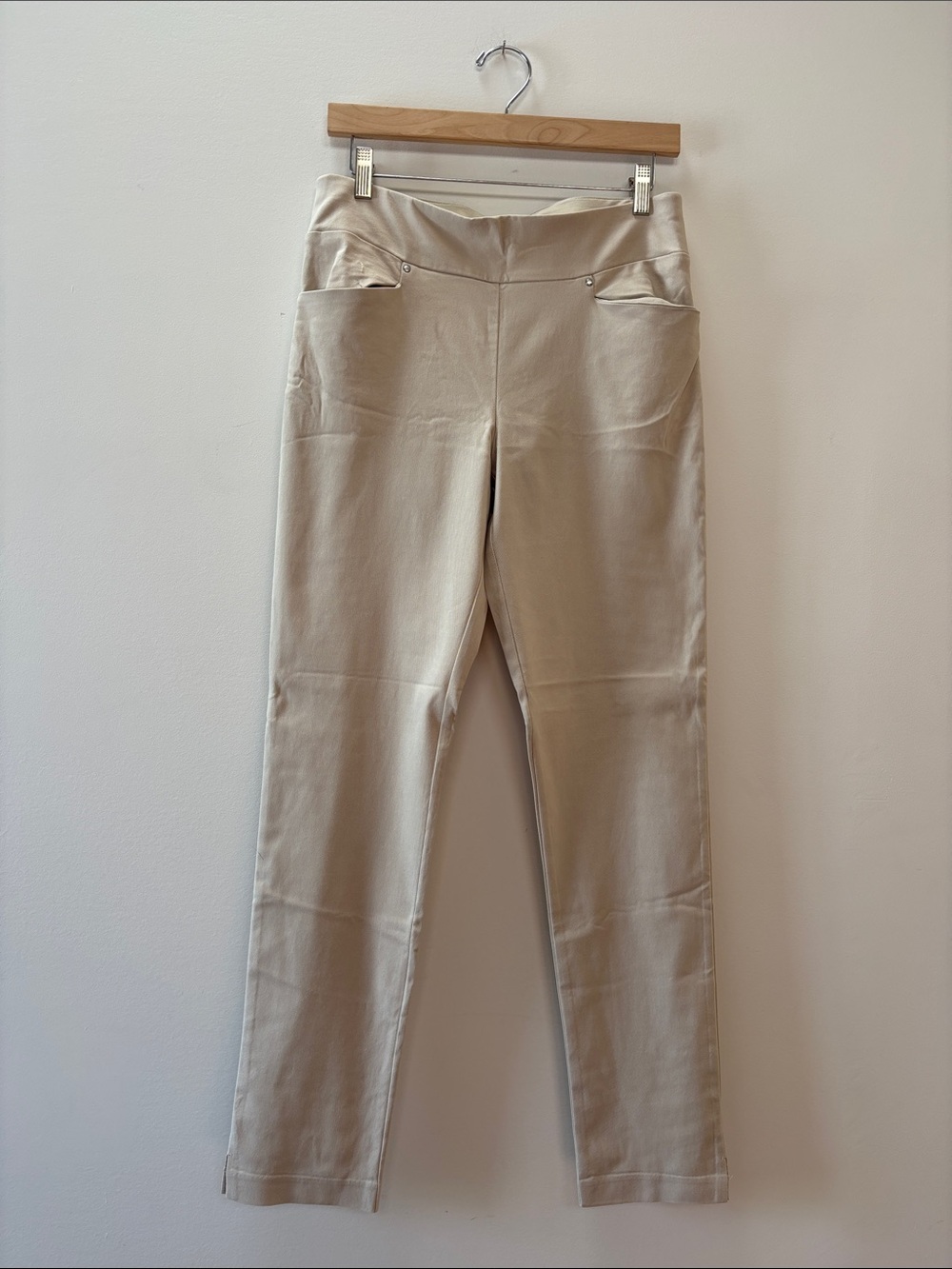 PGA Tour Beige Stretch Pull-On Pants